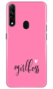 Girl Boss Pink Mobile Back Case for Oppo A31 (Design - 269)