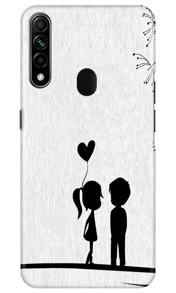 A31 Design Oppo Back Cover A31 Cute Kid Couple Mobile Back Case