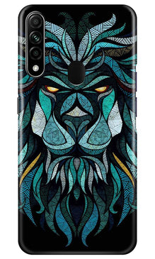 Lion Mobile Back Case for Oppo A31 (Design - 314)