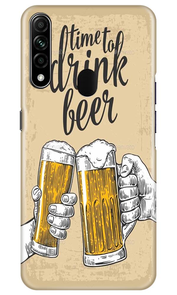 Drink Beer Mobile Back Case for Oppo A31 (Design - 328)