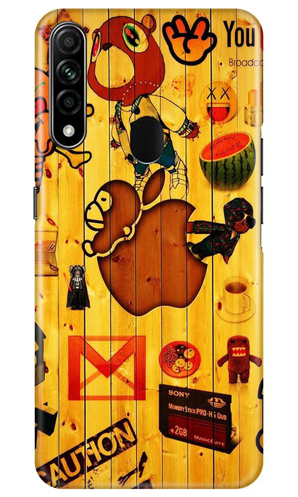 Wooden Texture Mobile Back Case for Oppo A31 (Design - 367)