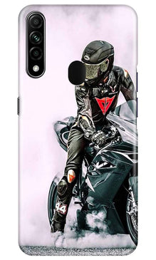 Biker Mobile Back Case for Oppo A31 (Design - 383)