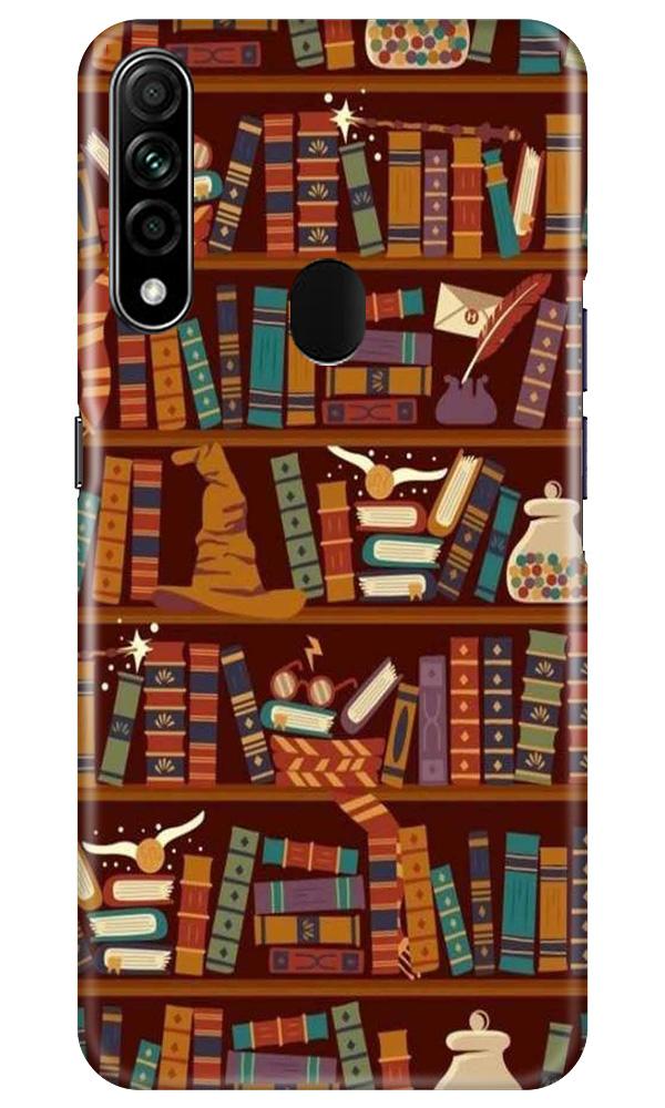 Book Shelf Mobile Back Case for Oppo A31 (Design - 390)