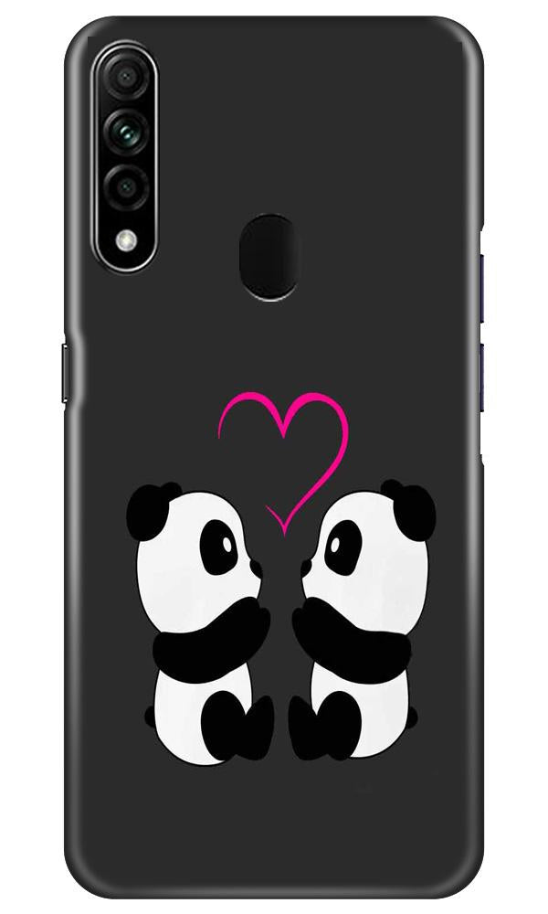 Panda Love Mobile Back Case for Oppo A31 (Design - 398)