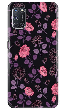 Rose Pattern Mobile Back Case for Oppo A52 (Design - 2)