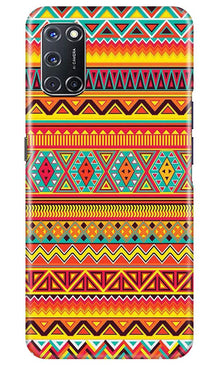 Zigzag line pattern Mobile Back Case for Oppo A72 (Design - 4)