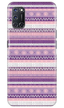 Zigzag line pattern3 Mobile Back Case for Oppo A52 (Design - 11)