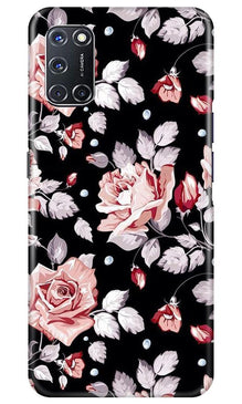 Pink rose Mobile Back Case for Oppo A52 (Design - 12)