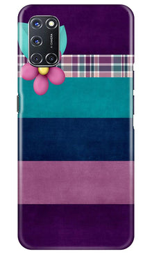 Purple Blue Mobile Back Case for Oppo A52 (Design - 37)