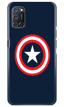 Captain America Mobile Back Case for Oppo A52 (Design - 42)