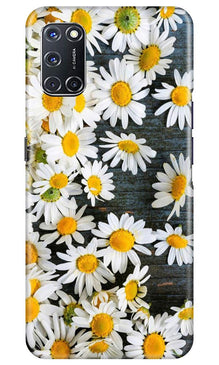 White flowers2 Mobile Back Case for Oppo A52 (Design - 62)