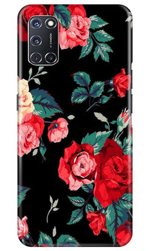 Red Rose2 Mobile Back Case for Oppo A52 (Design - 81)