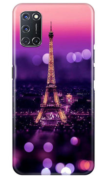 Eiffel Tower Mobile Back Case for Oppo A52 (Design - 86)
