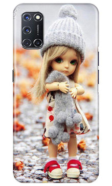 Cute Doll Mobile Back Case for Oppo A52 (Design - 93)