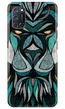 Lion Mobile Back Case for Oppo A52 (Design - 97)