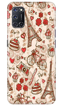 Love Paris Mobile Back Case for Oppo A52  (Design - 103)