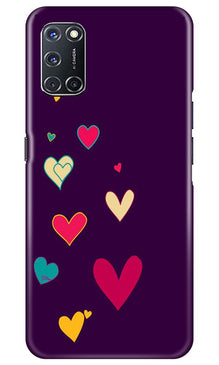 Purple Background Mobile Back Case for Oppo A72  (Design - 107)