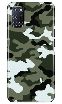 Army Camouflage Mobile Back Case for Oppo A72  (Design - 108)