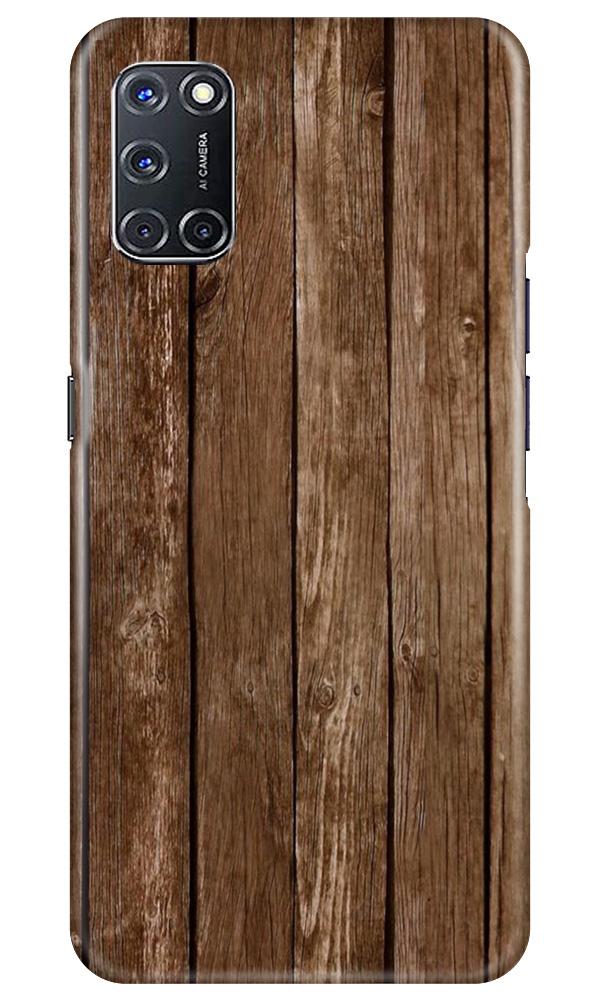 Wooden Look Case for Oppo A52  (Design - 112)