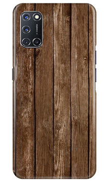 Wooden Look Mobile Back Case for Oppo A72  (Design - 112)