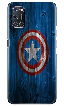 Captain America Superhero Mobile Back Case for Oppo A52  (Design - 118)