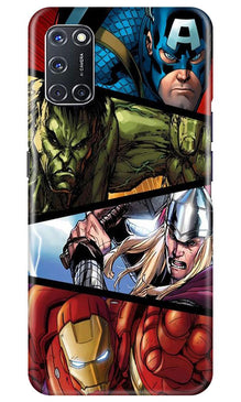 Avengers Superhero Mobile Back Case for Oppo A52  (Design - 124)