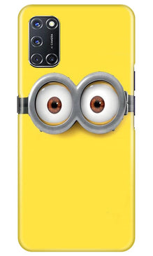 Minions Mobile Back Case for Oppo A52  (Design - 128)