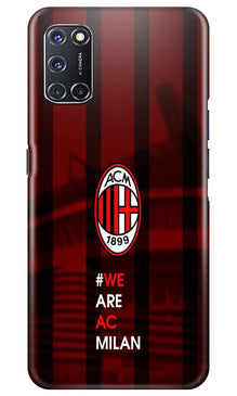 AC Milan Mobile Back Case for Oppo A52  (Design - 155)