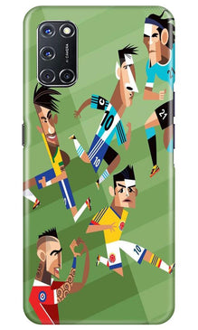 Football Mobile Back Case for Oppo A52  (Design - 166)