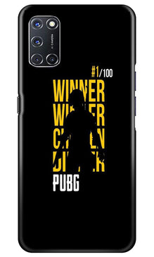 Pubg Winner Winner Mobile Back Case for Oppo A52  (Design - 177)
