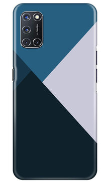 Blue Shades Mobile Back Case for Oppo A52 (Design - 188)