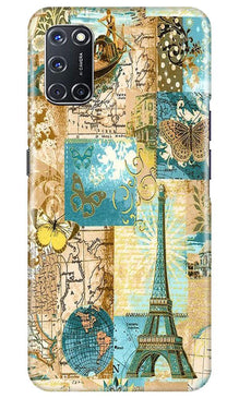 Travel Eiffel Tower Mobile Back Case for Oppo A72 (Design - 206)