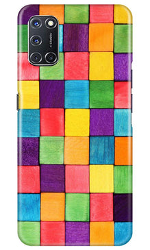 Colorful Square Mobile Back Case for Oppo A52 (Design - 218)