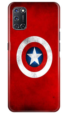 Captain America Mobile Back Case for Oppo A52 (Design - 249)