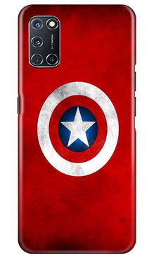 Captain America Mobile Back Case for Oppo A92 (Design - 249)