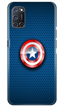 Captain America Shield Mobile Back Case for Oppo A72 (Design - 253)