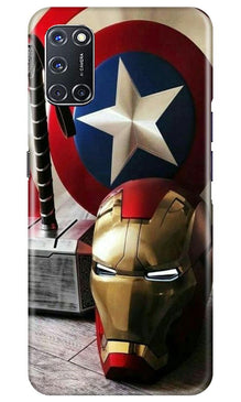 Ironman Captain America Mobile Back Case for Oppo A52 (Design - 254)