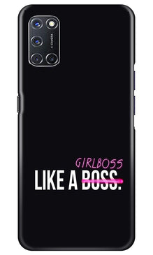 Like a Girl Boss Mobile Back Case for Oppo A92 (Design - 265)