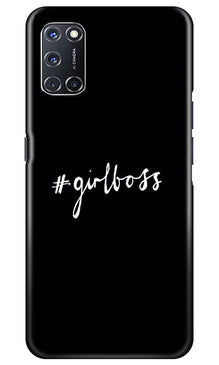 #GirlBoss Mobile Back Case for Oppo A92 (Design - 266)