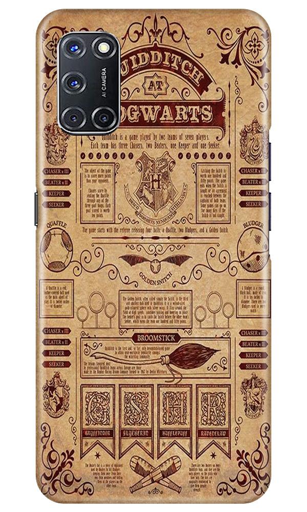 Hogwarts Mobile Back Case for Oppo A72 (Design - 304)