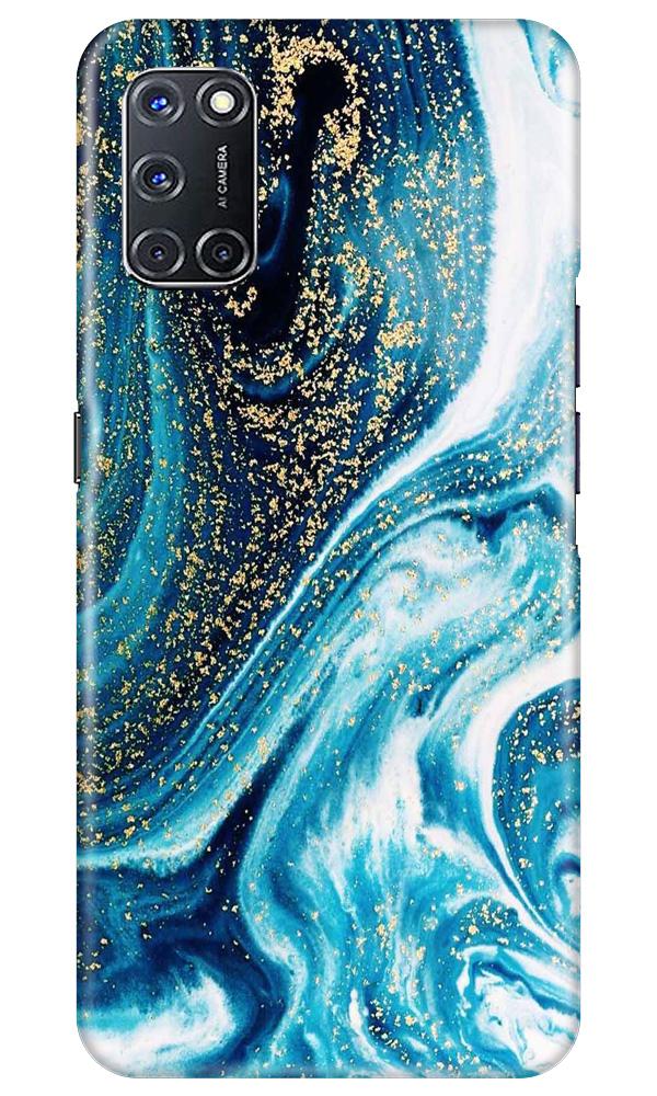Marble Texture Mobile Back Case for Oppo A92 (Design - 308)