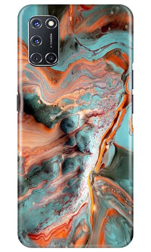 Marble Texture Mobile Back Case for Oppo A92 (Design - 309)
