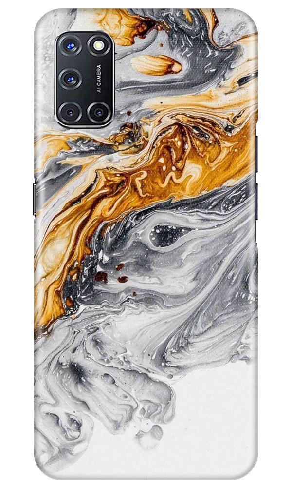 Marble Texture Mobile Back Case for Oppo A52 (Design - 310)