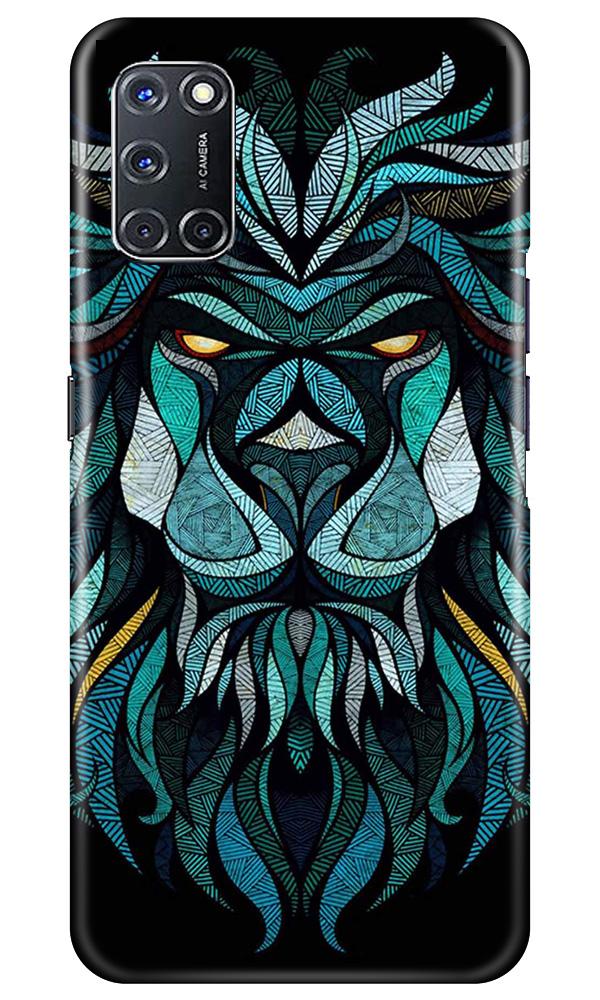 Lion Mobile Back Case for Oppo A52 (Design - 314)