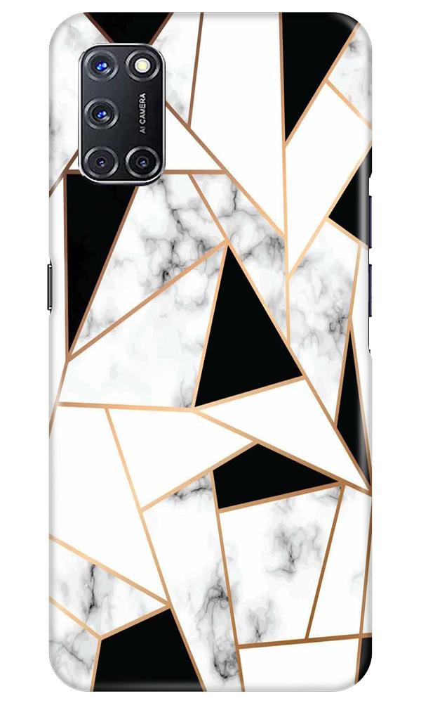 Marble Texture Mobile Back Case for Oppo A52 (Design - 322)