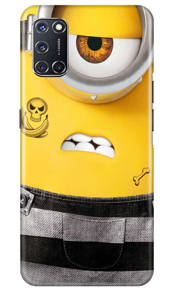 Minion Mobile Back Case for Oppo A52 (Design - 324)