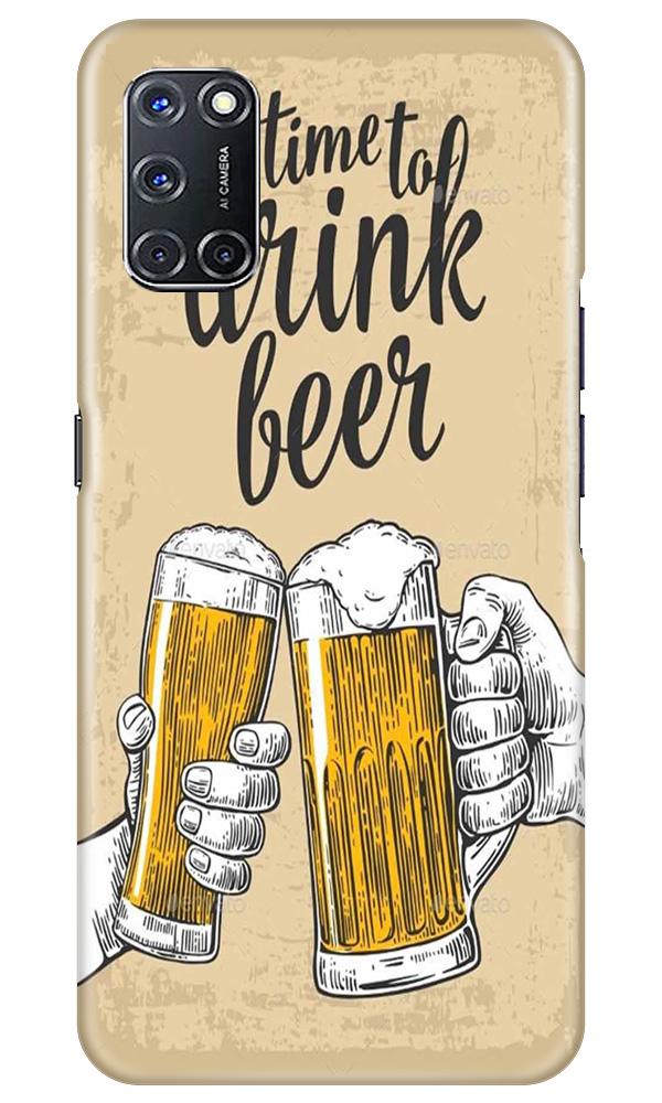 Drink Beer Mobile Back Case for Oppo A72 (Design - 328)