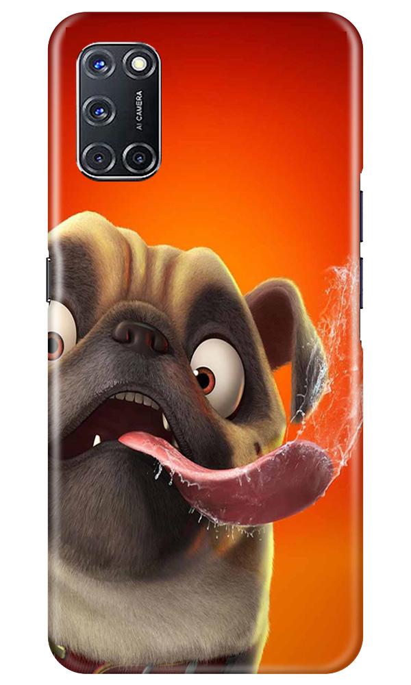 Dog Mobile Back Case for Oppo A92 (Design - 343)