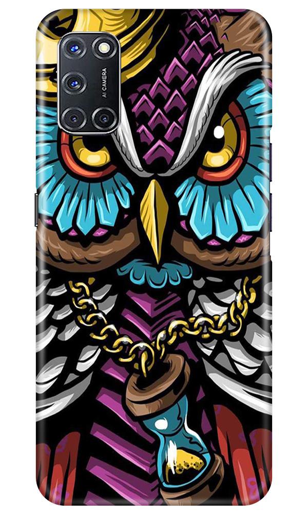 Owl Mobile Back Case for Oppo A52 (Design - 359)