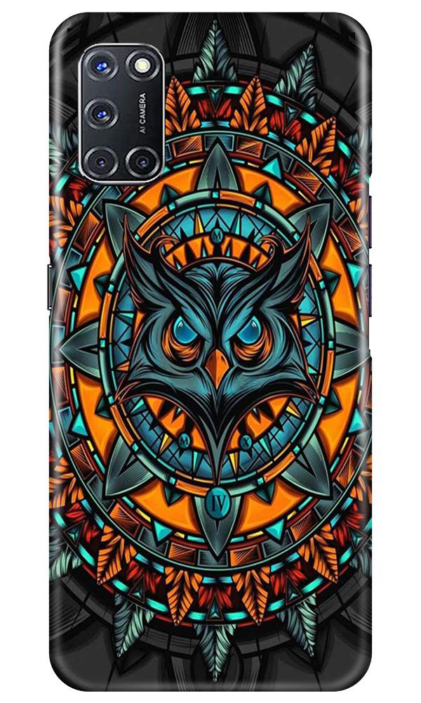 Owl Mobile Back Case for Oppo A52 (Design - 360)
